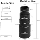 Jc.upin 3 Pcs Universal Vacuum Adapter 21-35mm Sander Dust Extractor Hose view 5