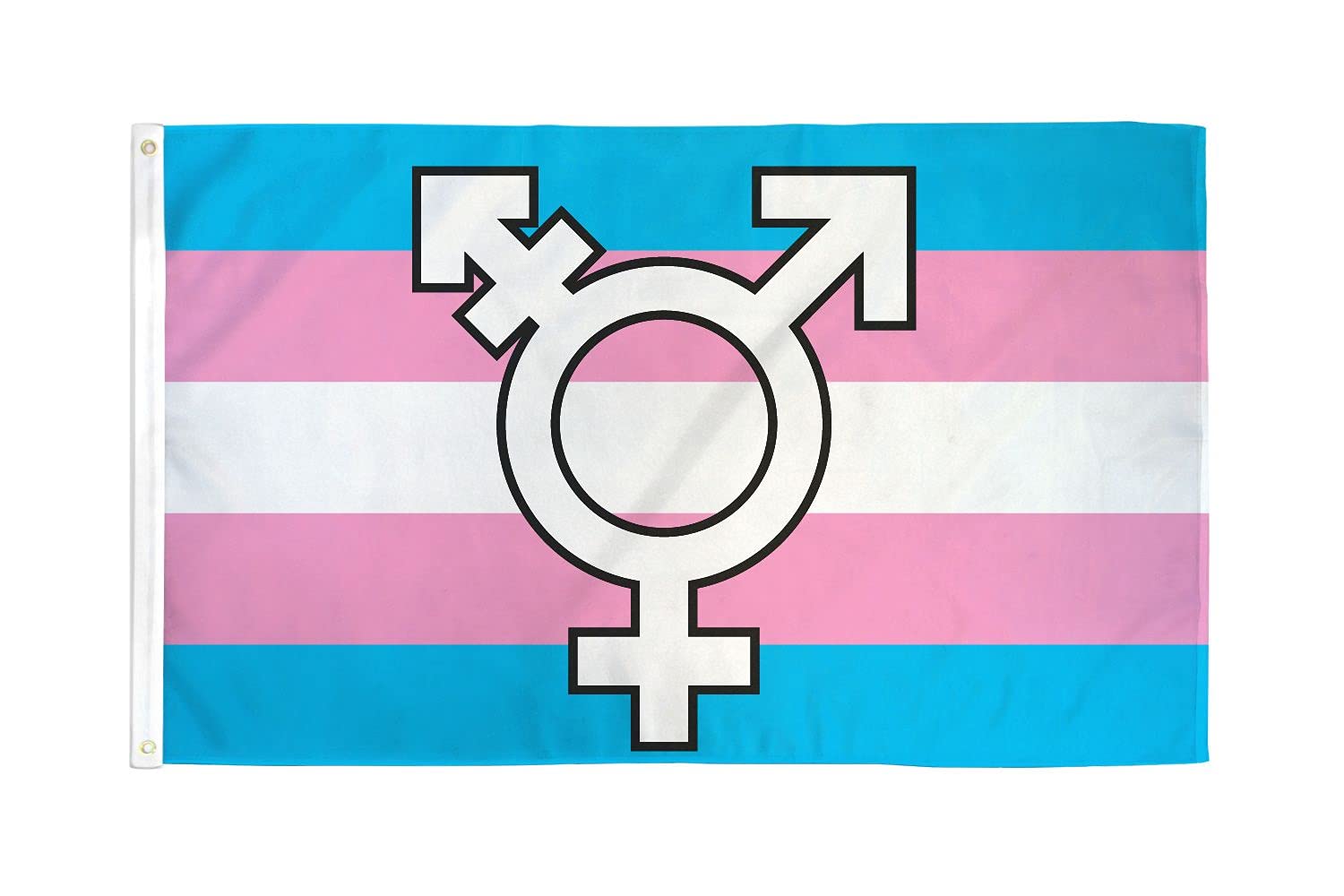 AZ FLAG - Transgender Symbol Flag - 3x5 Ft - 100D Polyester Rainbow Banner with Two Metal Grommets - Fade Resistant - Vivid Colors - 3' x 5' Feet - 150x90 Cm