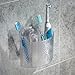 iDesign Rain BPA-Free Plastic Bathroom Suction Toothbrush Holder - 7