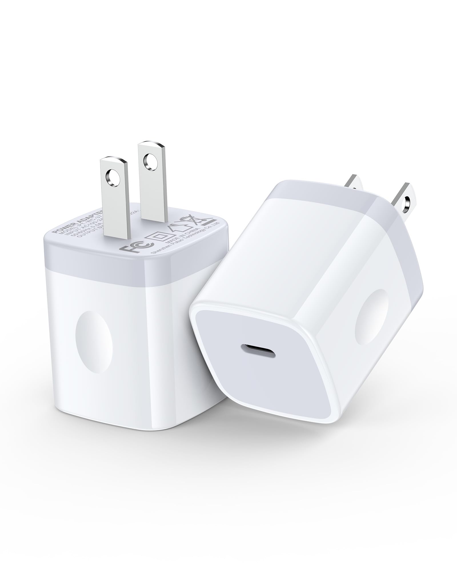 Samsung Galaxy S26 USB C Fast Charger Block, 2Pack 20W PD3.0 AILKIN Wall Plug Charging Cube, 5V 3A USBC Power Adapter for Samsung Galaxy A17 A16 5G, iPhone 17 17e 16 15 Pro Max, Google Pixel 10 Pro XL