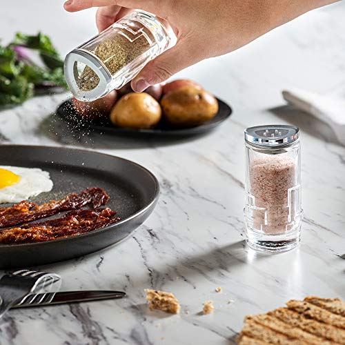 Salt Pepper Shakers by JoyJolt 2Oz Salt and Pepper Set of 2 Premium