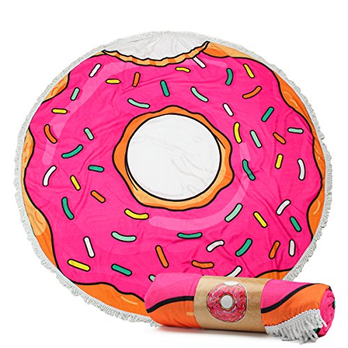 VASTING ART Large Round Beach Towels Quick Drying Lightweight Smooth-Touching Dobut Tapestry 60'' x 60 Beach Swimming Travel Camping Picnic Wall Decor