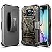 NageBee Galaxy S6 Edge Case, [Heavy Duty] Armor Shock Proof Dual Layer [Swivel Belt Clip] Holster with [Kickstand] Combo Rugged Case for Samsung Galaxy S6 Edge - Camouflage