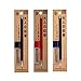 Kitaboshi Pencil Lead Holder 2mm, 3 Body Color Set, Black (OTP-680BST) / Red (OTP-680MST) / Navy (OTP-680IST) with Sharpener - Japan import (A-set)