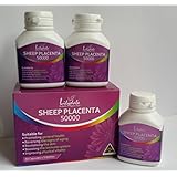 Lilydale High Strength Sheep Placenta Essence Extract Anti-aging Capsules 50000 3 Bottles x 60 Capsules Total 180 capsules.