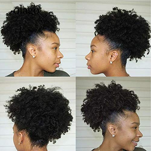 Amazon Com Synthetic Afro Puff Drawstring Ponytail Short Kinky