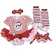 Starkma 4Pc/lot Newborn Infant Baby Girl Set Christmas Clothes B13