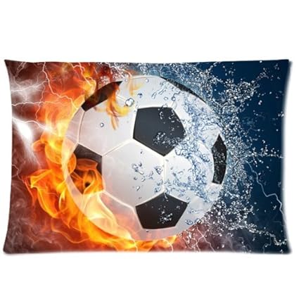 Amazon Com Funny Water And Fire Soccer Pillowcase Pillowcase