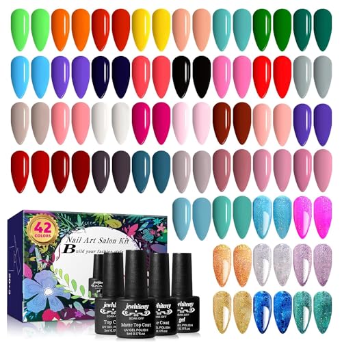 JEWHITENY Gel Nail Polish Kit