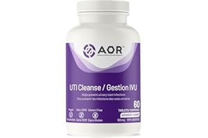 AOR - UTI Cleanse, 60 Tablets - Cranberry Juice with D-Mannose - Support Urinary Tract Health - Promote Bladder & Kidney Well