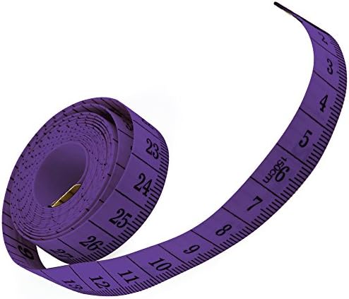 XSharpTailor 60 Inch tape measure - Sewing Tailor Cloth Ruler &amp; weight loss tape measure - durable flexible Vinyl tape measure won't stretch or deform -long lasting portable sewing tape. (Purple)