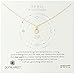 Dogeared April-Clear Crystal Bezeled Birthstone Gold Chain Necklace, 16