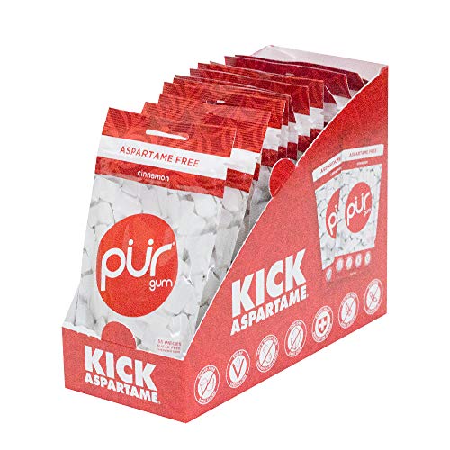 PUR Gum Sugar Free Chewing Gum with Xylitol, Aspartame Free + Gluten Free, Vegan & Keto Friendly