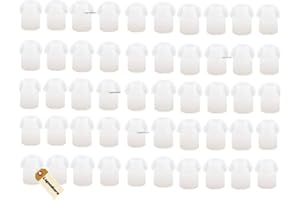 Lsgoodcare 50Pack White Silicone Rubber Replacement Mushroom EarTips Earbud Compatible for Motorola Kenwood Icom Yaesu Baofeng HYT Midland Cobra Radio Surveillance Acoustic Tube Earpiece Headset