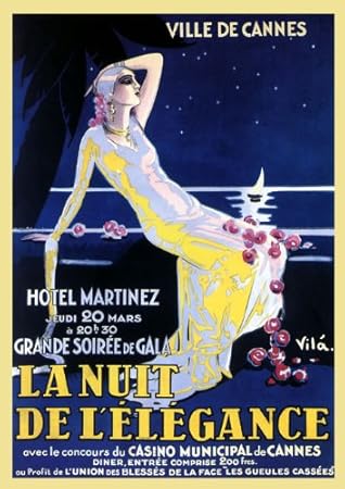 Amazon Com Fashion French Lady Girl Ville De Cannes Hotel Martinez Casino Municipal De Cannes France Travel Tourism 20 X 30 Image Size Vintage Poster Reproduction We Have Other Prints Posters Prints