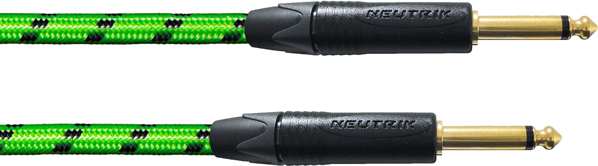 CORDIAL CABLES 3m Green UV Reactive Guitar Cable