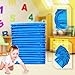 Diaper Pail Refills Bags (1020 Count, 34 Pack) Fully Compatible with Arm&Hammer Disposal System Snap, Seal and Toss Refill Bags(Blue)(Diaper Pail Refills 34 Bags)