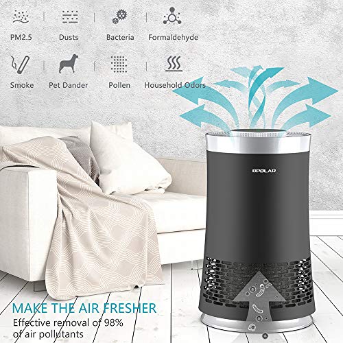 image for OPOLAR Air Purifier with True HEPA Filter, Odor Cleaner with 3 Stage F
