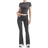 SUUKSESS Women 2 Piece Lounge Sets Going Out Y2K Foldover Pants Matching Pajamas