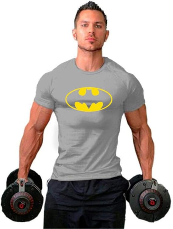 Amazon ブランドメンズtシャツマッスルジムブランドフィットネス服ボディービルのワークアウトの服の男コットンマンtシャツ男性プラスサイズ Tシャツ カットソー 通販