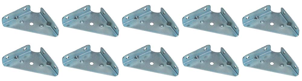 Corner MOUNTING Bracket 65 MM Brace Gusset Angle Fixing Cupboard WALL Unit x10