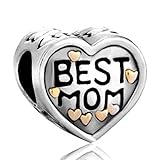 Pugster Heart Mom Love Charm Sale Jewelry Beads Fit Pandora Charms Bracelet Gifts