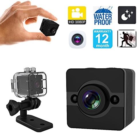 YCTONG Spy Camera Mini Hidden Camera Waterproof Portable Micro Home Security Cameras HD 1080P Surveillance Camcorder Motion Detection Video Recorder Night Vision Tiny Nanny Cam for House Office Car