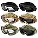 Outdoor Tactical Vented Safety Airsoft Goggles CS Paintball Glasses Interchangeable 3 Lens Kit