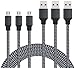 Celltronics Micro USB Cable,10FT Nylon Braided Tangle-free Data Sync Heavy Duty Android Charging Cable Power Cord High Speed USB2.0 for Samsung HTC LG MP3 Bluetooth Speaker-3 Pack