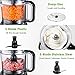 Food Processor 12-Cup, Aicok Food Processor Blender, Multi-Function Food Processor, 1.8L, 3 Speed Options, 2 Chopping Blades & 1 Disc, Safety Interlocking Design, 500W