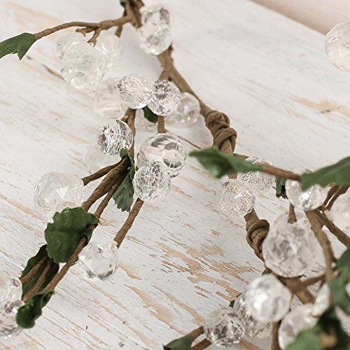 Factory Direct Craft Clear Acrylic Artificial Berry Gem Garland | For Indoor Decor | 12 Feet