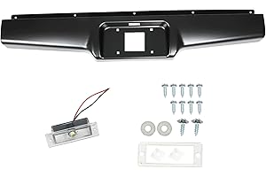 RAINMAN S Rear Steel Bumper Roll Pan Replacement for 1982-1993 S10 Sonoma Pickup