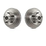 Front Disc Brake Rotors And Hub Assembly Pair For