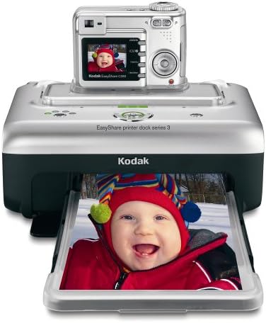 digital camera with printer dock