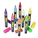 ChalkTalk Premium Liquid Chalk Markers Unique Reversible 6mm Chisel/Round Tip 8 Pack Erasable Paint Marker For Menu Board Bistro Glass Kids Art Labels ChalkBoard Whiteboard Bright Neon Colors & White