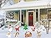 Christmas Outdoor Indoor Yard Signs Decorations -Xmas Holiday Winter Wonderland Yard Sign Outdoor Lawn Yard Decorations (Large 8 PCS)