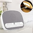White Noise Machine, Sleep Sound Machine with Night Light for Sleep 8 Soothing Natural Sounds - 4 Timer and USB Output - Relax For Baby, Adult, Traveler, Sound Therapy Noise Maker Helps Sleep Easily