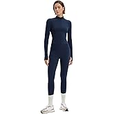 SUUKSESS Women 2 pieces Workout Sets BBL Full Zip Up Jacket High Waist Gym Leggings