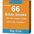Bible 66 Books Flash Cards: 330 Popular Verses & Essential Information About Each Book