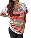 Generic Women's Casual Loose Pocket Short Sleeve Tops T Shirts Blouse