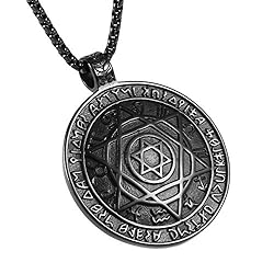 HZMAN Talisman Seal Solomon Six-pointed Star 12
