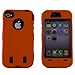 Body Armor for iPhone 4 / 4th Generation - Orange & Black