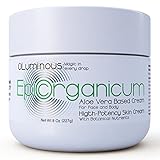 Full-Body Epic Aloe Arborescence and Organic Aloe Vera Moisturizer 8oz Jar + 0.5oz Travel Jar – USA-Made Formula with Grape Seed, Tea Tree and Hemp Seed Oils – Face and Body Aloe Vera Cream