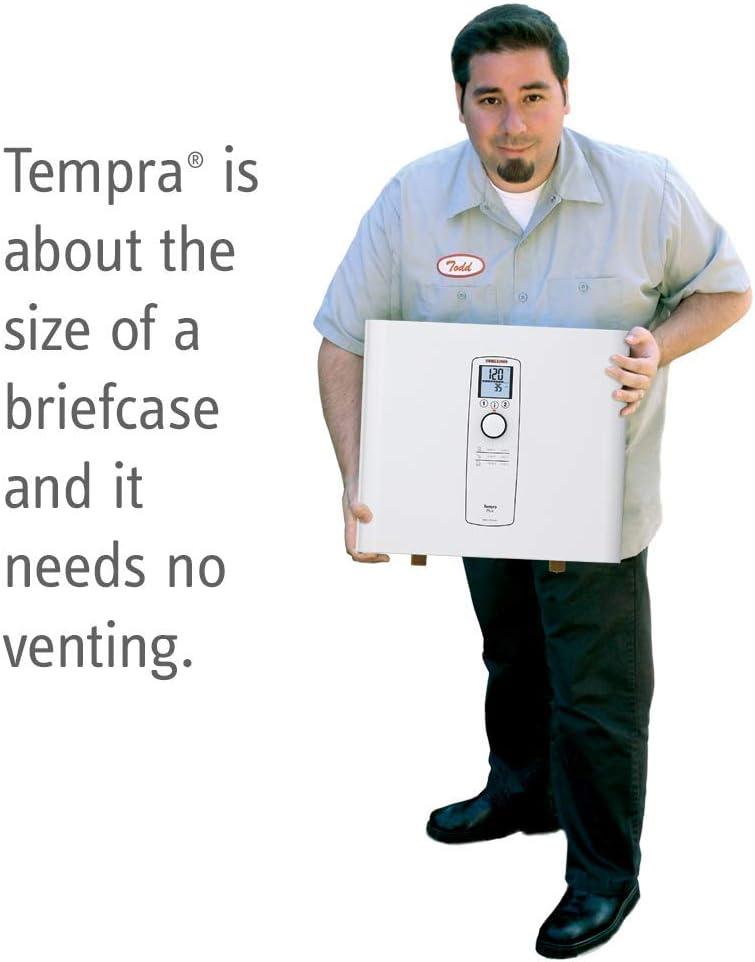 Stiebel Eltron Tankless Water Heater – Tempra 24 Plus – Electric, On Demand Hot Water, Eco, White - - 