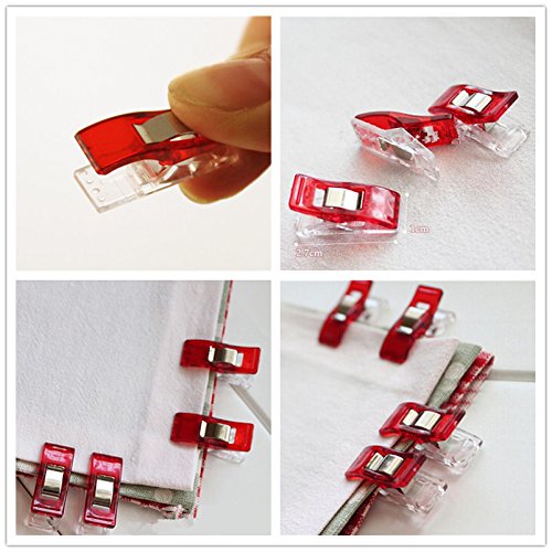 CADY, Paper Clips, Blinder Clips, Multi-purpose Clips, Red (100pcs) - Thumbnail 2
