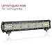 OFFROADTOWN 18Inch LED Light Bar Bumper Driving Lights Quad Row Spot Flood Combo Off Road LED Light Waterproof Fog Lights for Truck Pickup SUV UTV ATV Boat