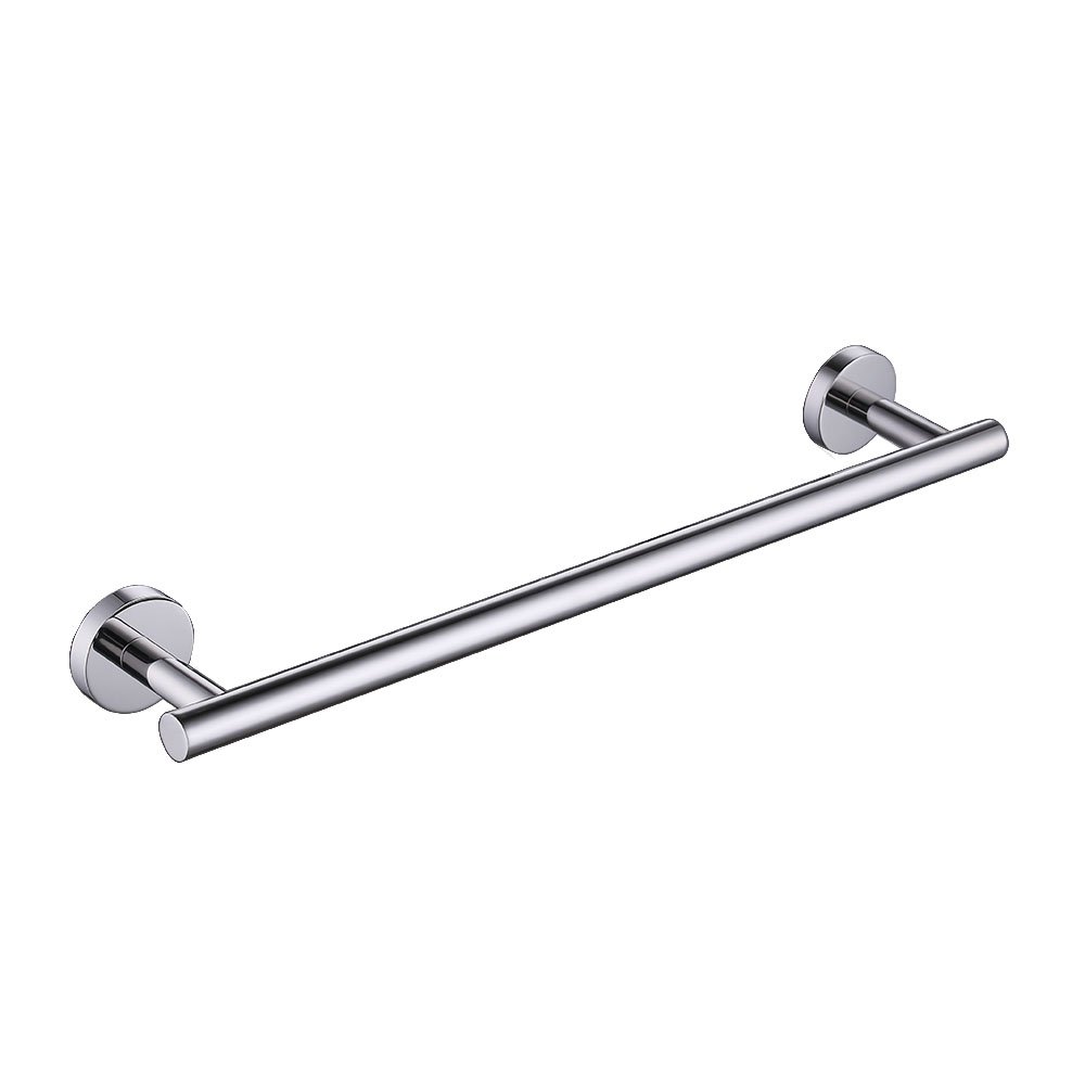 KES Chrome Towel Rail Bathroom Hand Towel Holder 45cm Dish Cloths Hanger SUS304 Stainless Steel Towel Bar Wall Mount Polished, A2000S45