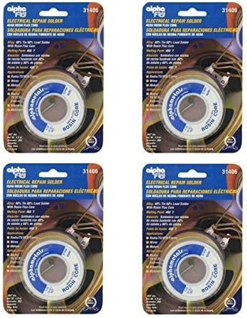 Alpha Fry AM31406 Cookson Elect 40/60 Electrical Rosin Core Solder (4 pack)