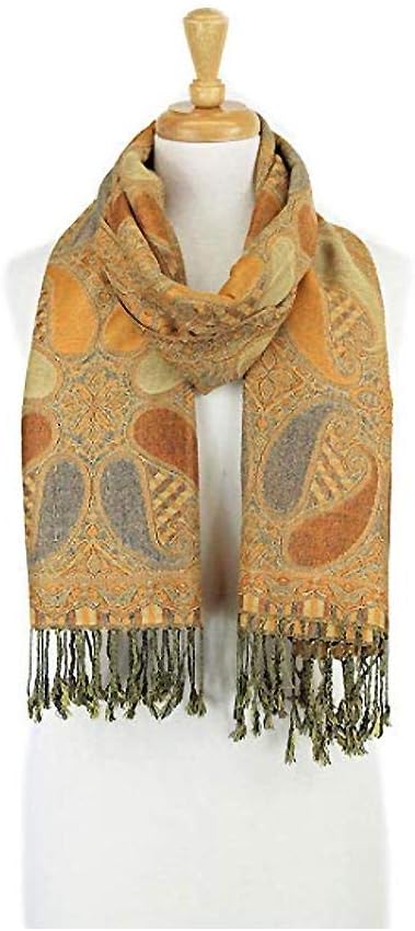 CCFW Paisley Pattern Reversible Fashion Silky Soft Pashmina Scarf Shawl Wrap