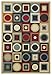 Anti-Bacterial Rubber Back AREA RUGS Non-Skid/Slip 3x5 Floor Rug | Contemporary Geometric Indoor/Outdoor Thin Low Profile Living Room Kitchen Hallways Home Decorative Traditional Rug